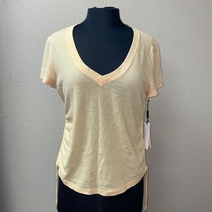 CK Performance Women's V-Neck Side Ruched T-Shirt, M